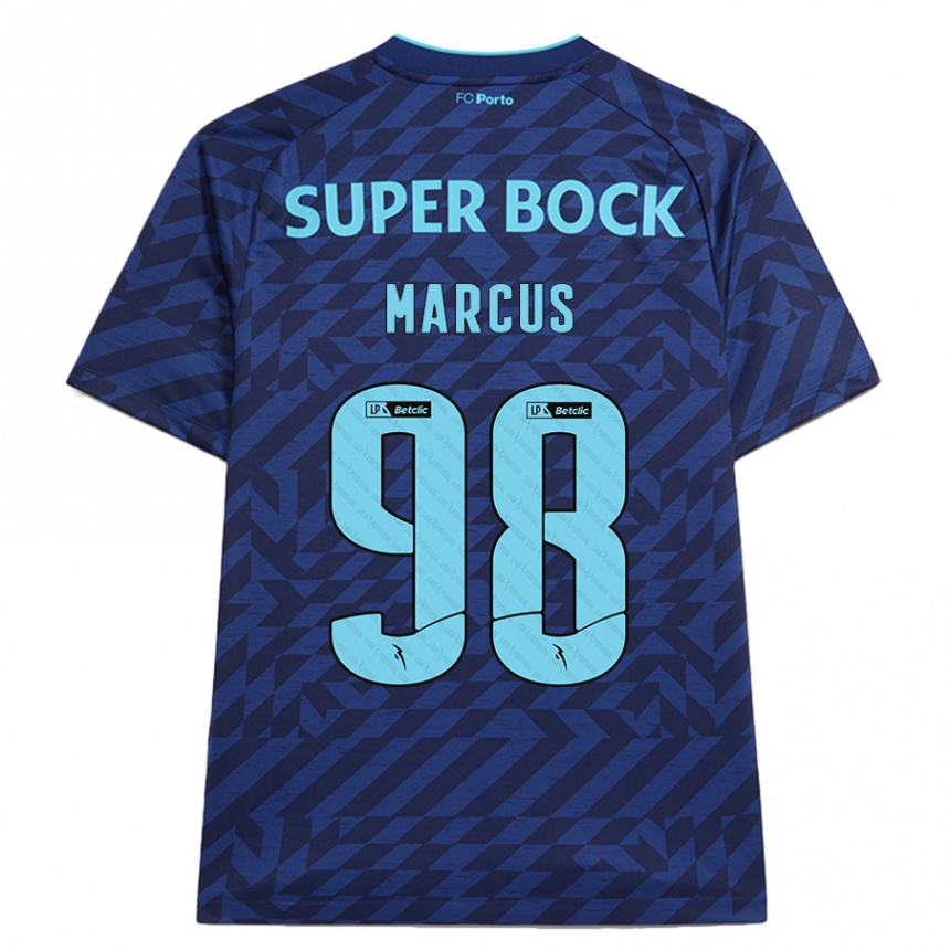 Hombre Fútbol Camiseta Abraham Marcus #98 Azul Marino Equipación Tercera 2024/25