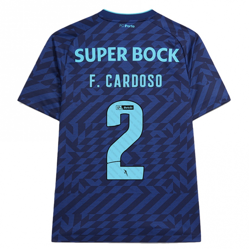 Hombre Fútbol Camiseta Fábio Cardoso #2 Azul Marino Equipación Tercera 2024/25