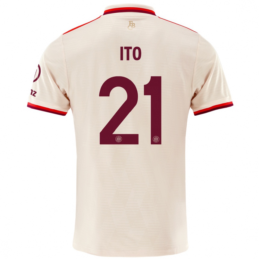 Hombre Fútbol Camiseta Hiroki Ito #21 Lino Equipación Tercera 2024/25