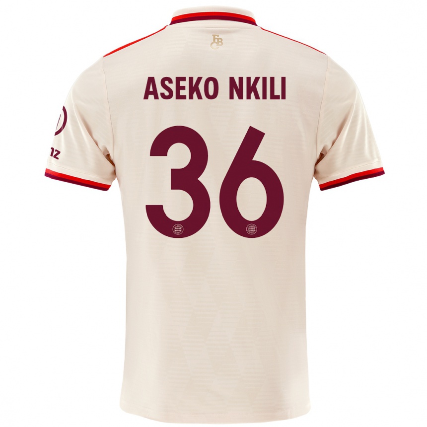 Hombre Fútbol Camiseta Noel Aseko Nkili #36 Lino Equipación Tercera 2024/25