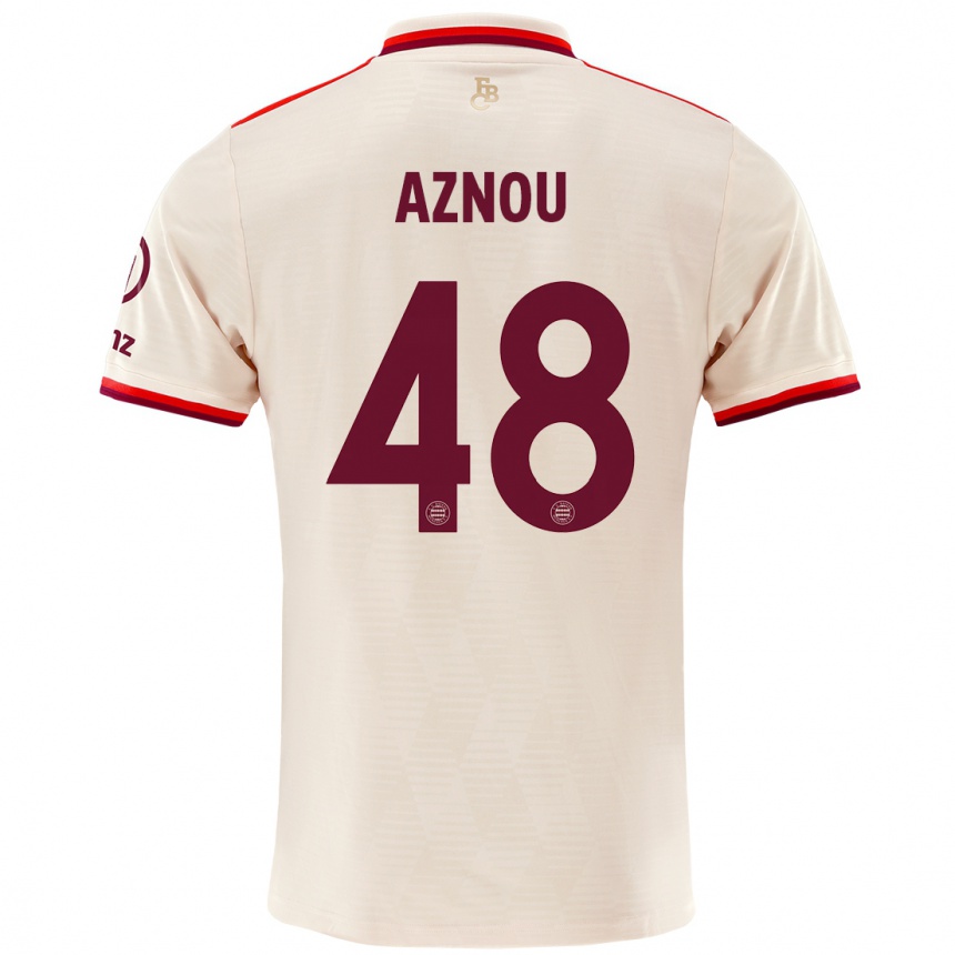 Hombre Fútbol Camiseta Adam Aznou #48 Lino Equipación Tercera 2024/25