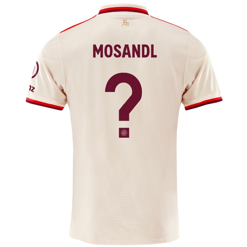 Hombre Fútbol Camiseta Moritz Mosandl #0 Lino Equipación Tercera 2024/25