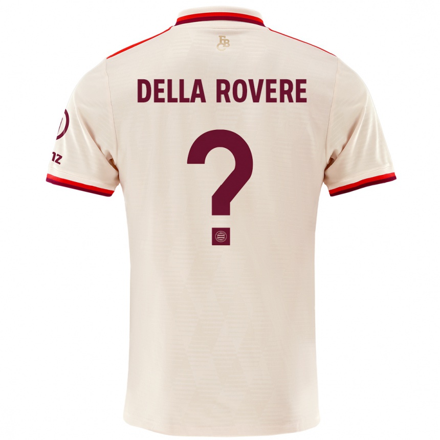 Hombre Fútbol Camiseta Guido Della Rovere #0 Lino Equipación Tercera 2024/25