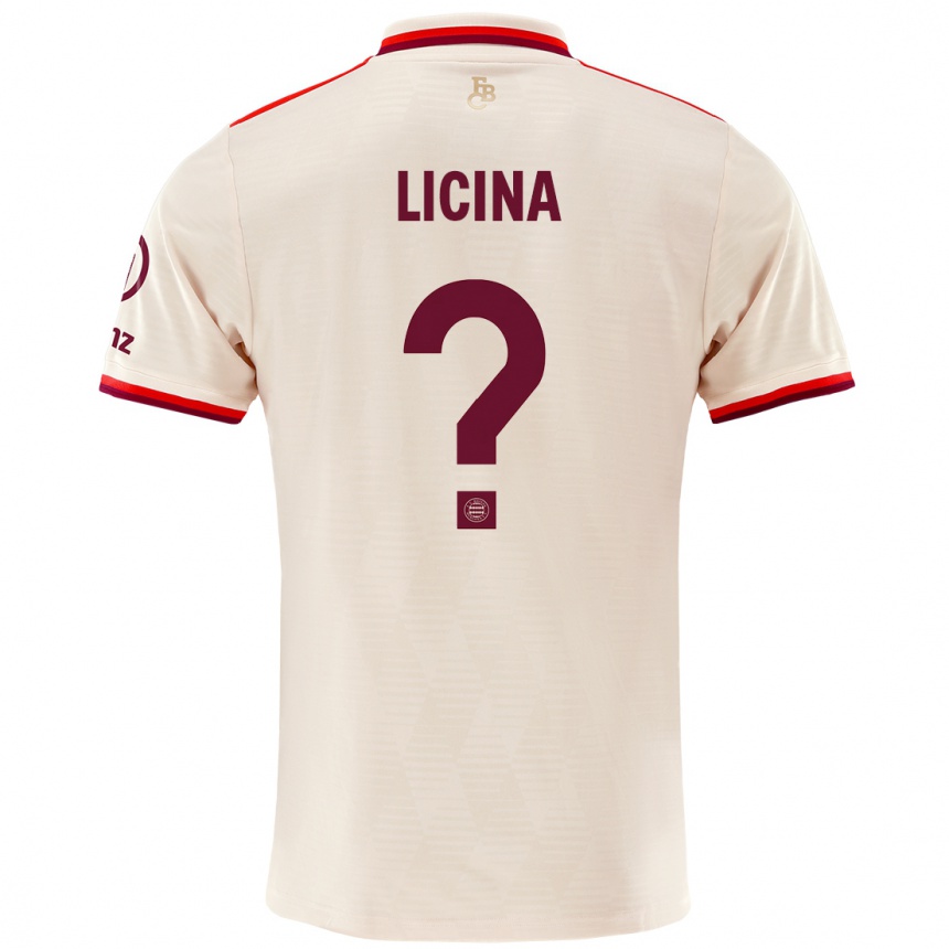 Hombre Fútbol Camiseta Adin Licina #0 Lino Equipación Tercera 2024/25