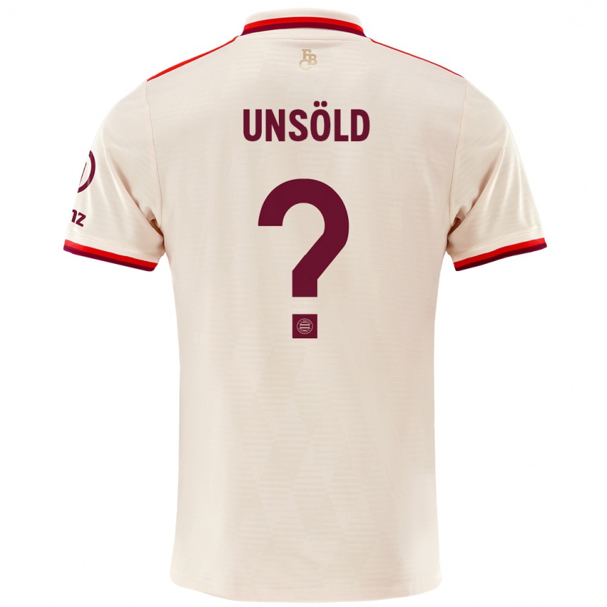 Hombre Fútbol Camiseta Samuel Unsöld #0 Lino Equipación Tercera 2024/25