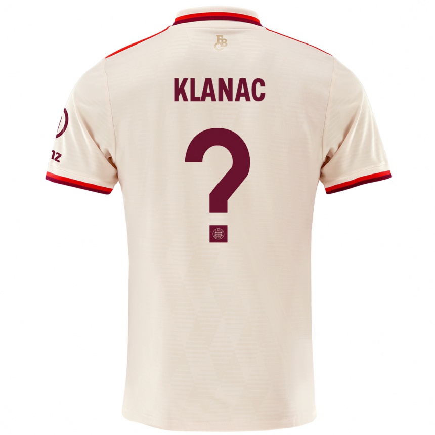 Hombre Fútbol Camiseta Leon Klanac #0 Lino Equipación Tercera 2024/25