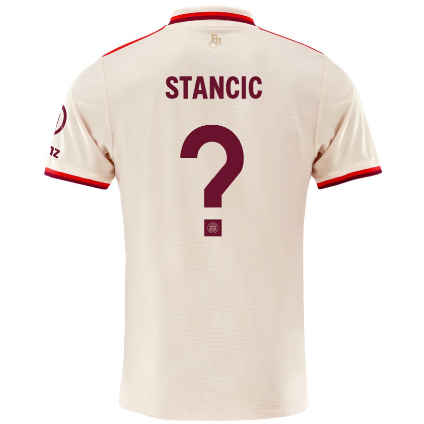 Hombre Fútbol Camiseta Luca Stancic #0 Lino Equipación Tercera 2024/25