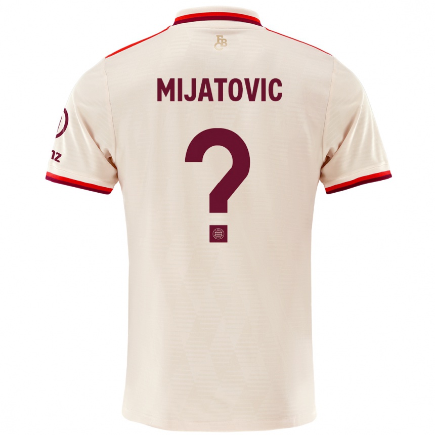 Hombre Fútbol Camiseta Roko Mijatovic #0 Lino Equipación Tercera 2024/25