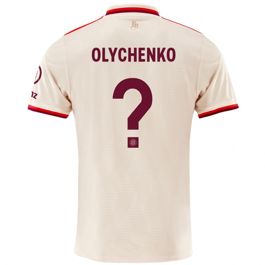 Hombre Fútbol Camiseta Bogdan Olychenko #0 Lino Equipación Tercera 2024/25