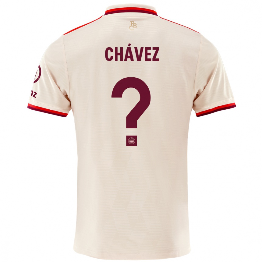 Hombre Fútbol Camiseta Felipe Chávez #0 Lino Equipación Tercera 2024/25