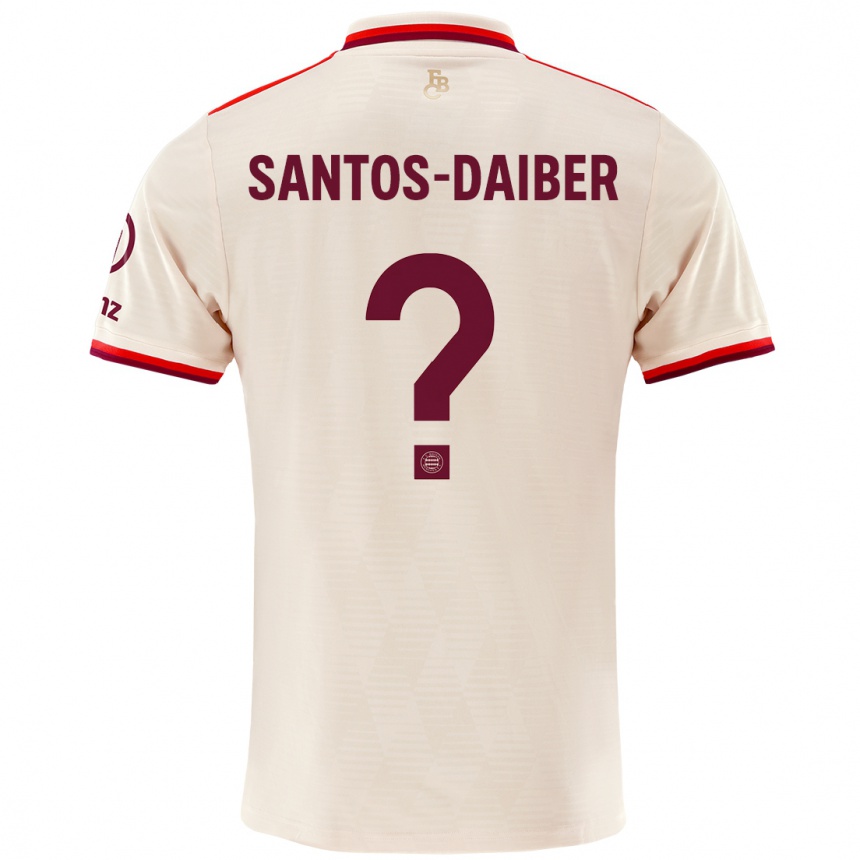 Hombre Fútbol Camiseta David Santos-Daiber #0 Lino Equipación Tercera 2024/25