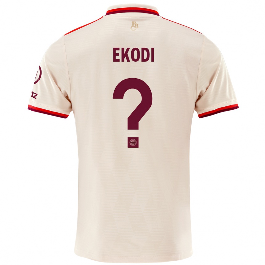 Hombre Fútbol Camiseta Michel Ekodi #0 Lino Equipación Tercera 2024/25