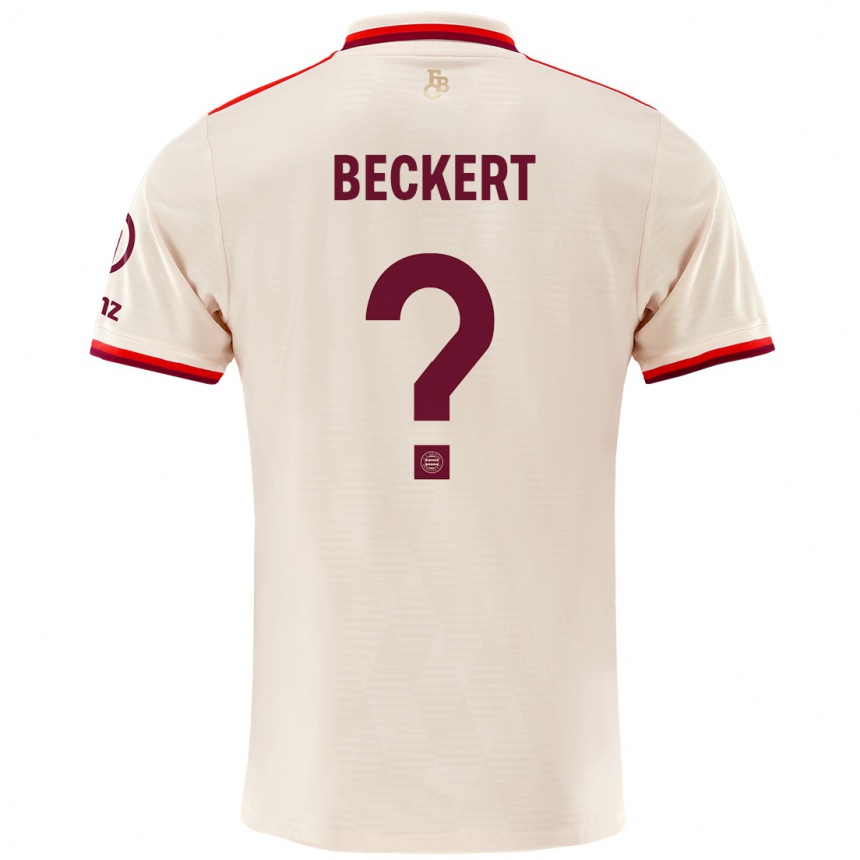 Hombre Fútbol Camiseta Valentin Beckert #0 Lino Equipación Tercera 2024/25