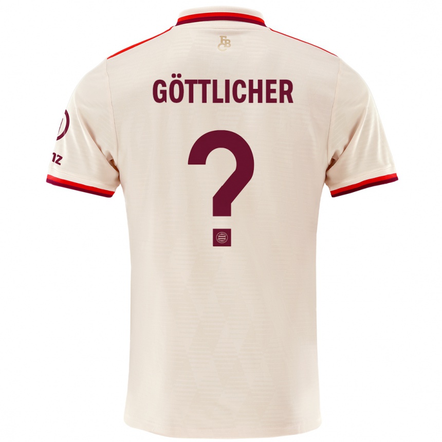 Hombre Fútbol Camiseta Moritz Göttlicher #0 Lino Equipación Tercera 2024/25