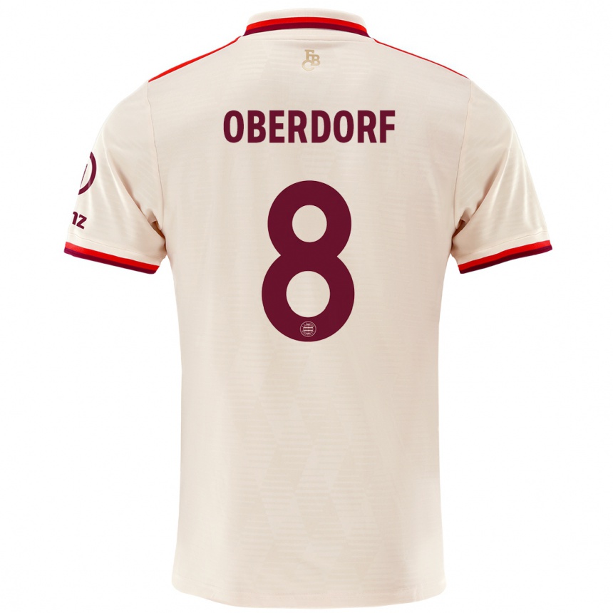 Hombre Fútbol Camiseta Lena Oberdorf #8 Lino Equipación Tercera 2024/25