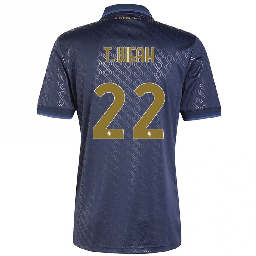 Hombre Fútbol Camiseta Timothy Weah #22 Azul Marino Equipación Tercera 2024/25