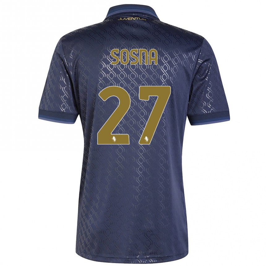 Hombre Fútbol Camiseta Adam Sosna #27 Azul Marino Equipación Tercera 2024/25