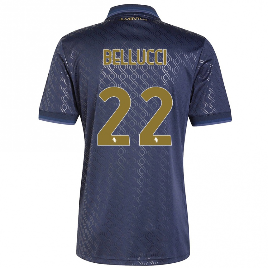 Hombre Fútbol Camiseta Melissa Bellucci #22 Azul Marino Equipación Tercera 2024/25