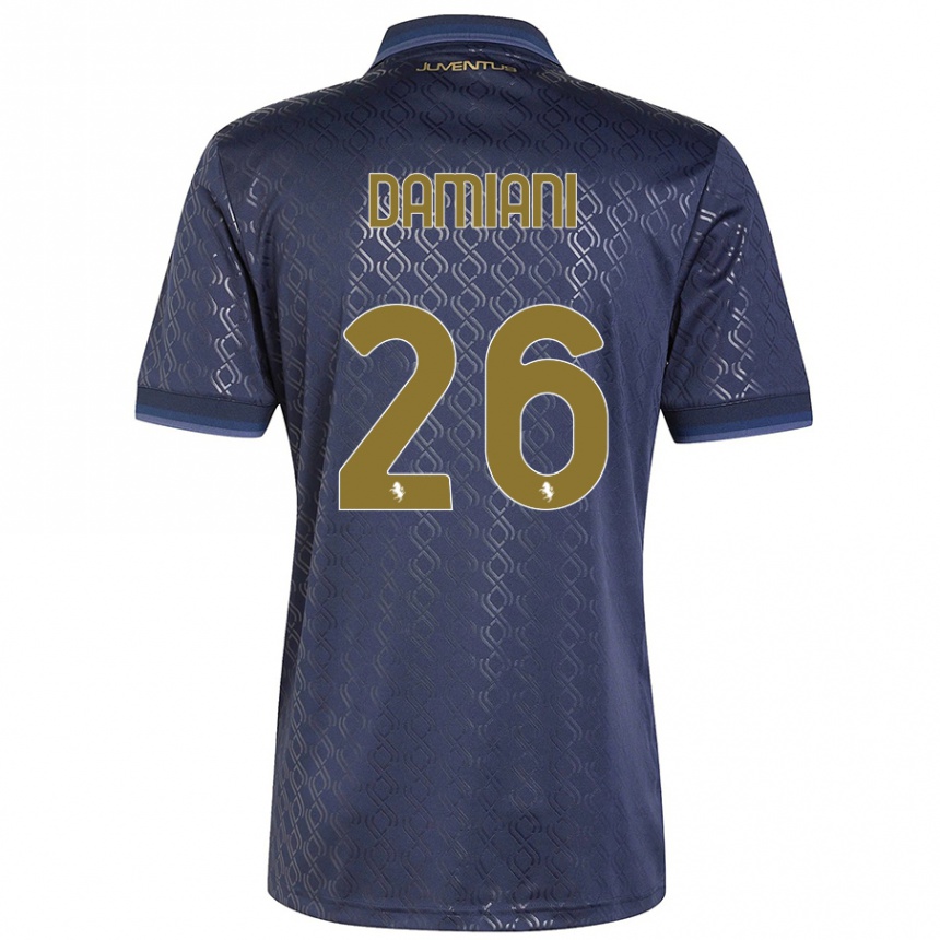 Hombre Fútbol Camiseta Samuele Damiani #26 Azul Marino Equipación Tercera 2024/25