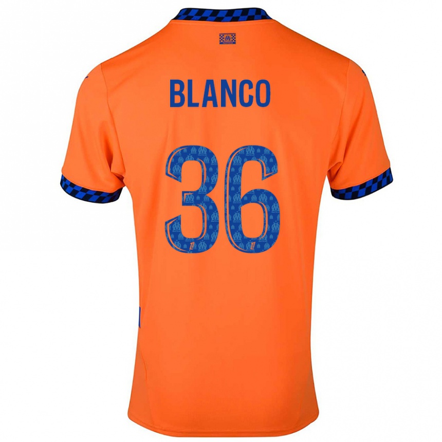 Hombre Fútbol Camiseta Ruben Blanco #36 Naranja Azul Oscuro Equipación Tercera 2024/25