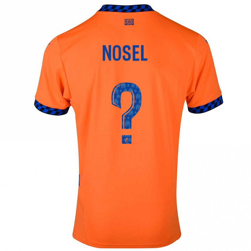 Hombre Fútbol Camiseta Adam Nosel #0 Naranja Azul Oscuro Equipación Tercera 2024/25