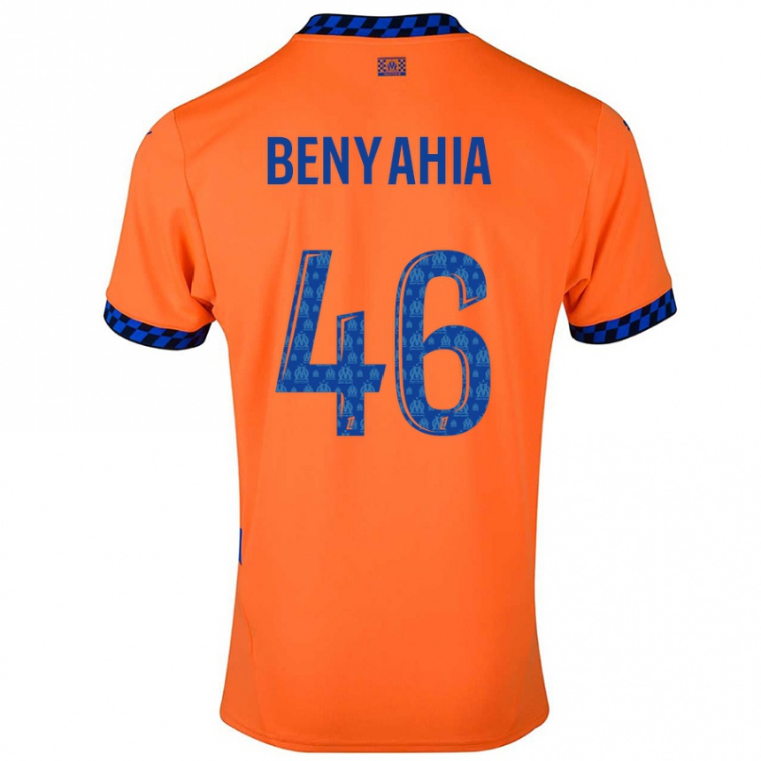 Hombre Fútbol Camiseta Aylan Benyahia-Tani #46 Naranja Azul Oscuro Equipación Tercera 2024/25