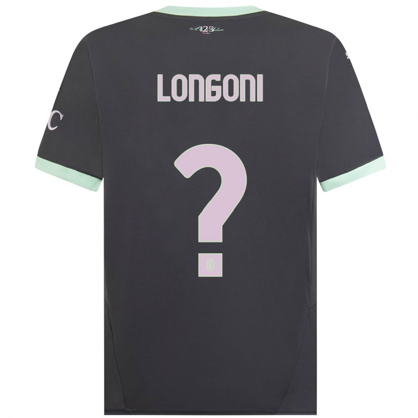 Hombre Fútbol Camiseta Alessandro Longoni #0 Gris Equipación Tercera 2024/25