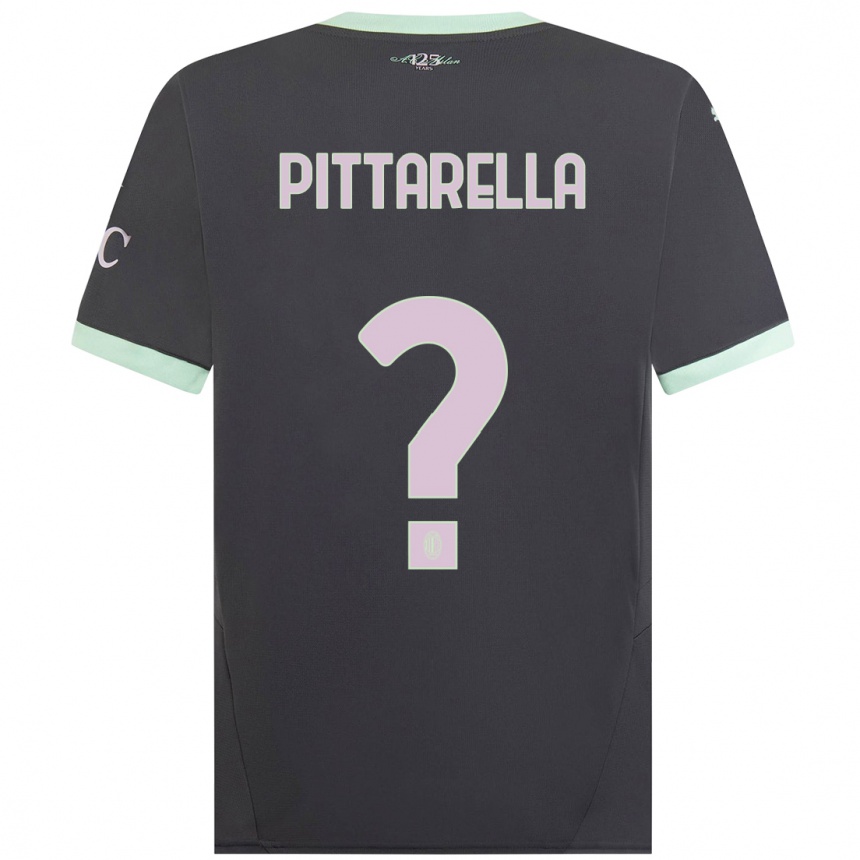 Hombre Fútbol Camiseta Matteo Pittarella #0 Gris Equipación Tercera 2024/25