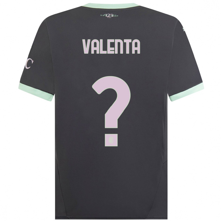 Hombre Fútbol Camiseta Tommaso Valenta #0 Gris Equipación Tercera 2024/25