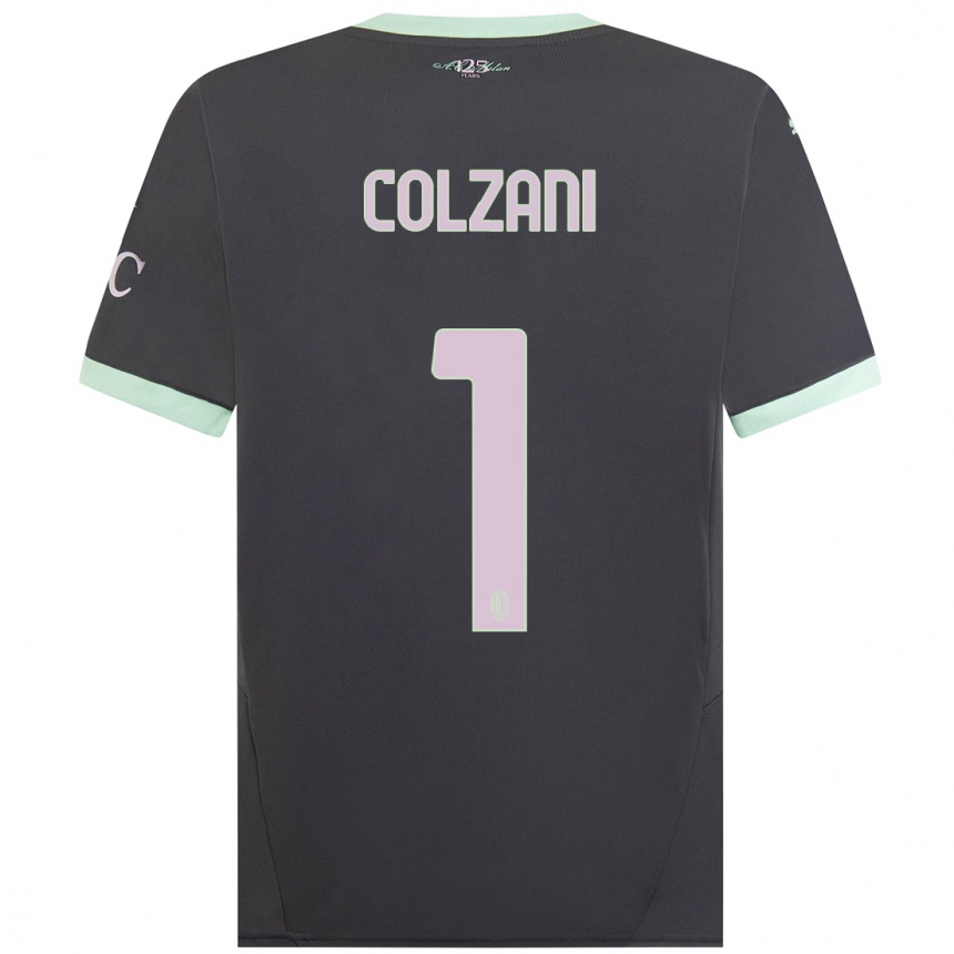 Hombre Fútbol Camiseta Edoardo Colzani #1 Gris Equipación Tercera 2024/25