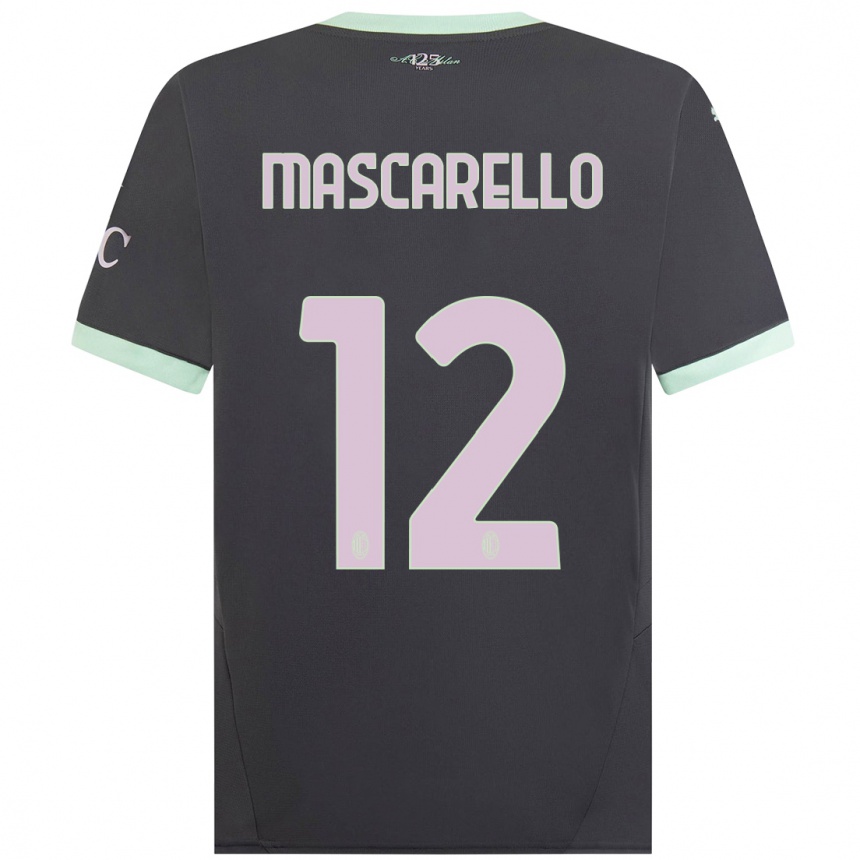 Hombre Fútbol Camiseta Marta Mascarello #12 Gris Equipación Tercera 2024/25