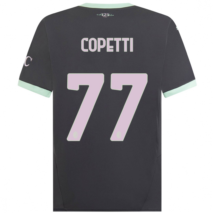 Hombre Fútbol Camiseta Matilde Copetti #77 Gris Equipación Tercera 2024/25