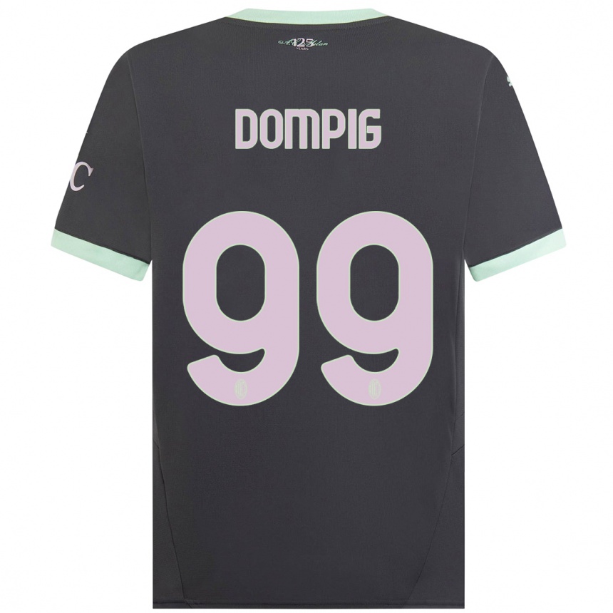 Hombre Fútbol Camiseta Chanté Dompig #99 Gris Equipación Tercera 2024/25