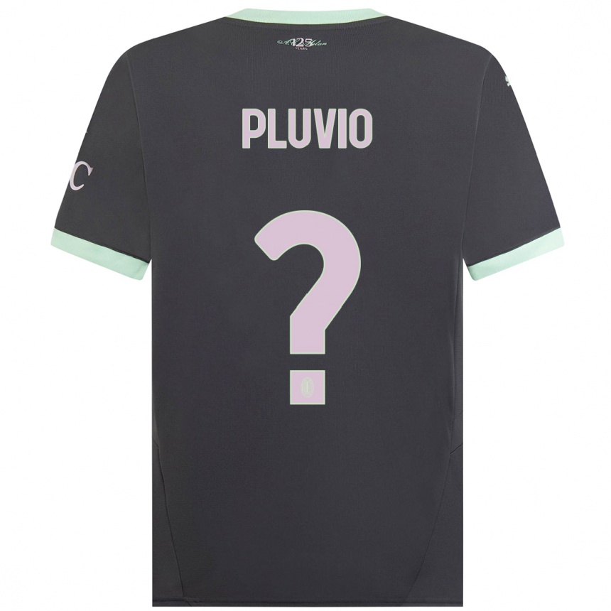 Hombre Fútbol Camiseta Nicholas Pluvio #0 Gris Equipación Tercera 2024/25