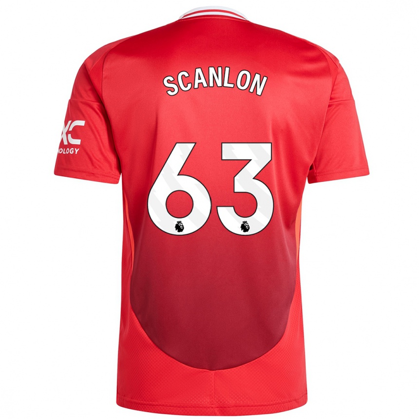 Mujer Fútbol Camiseta James Scanlon #63 Rojo Brillante 1ª Equipación 2024/25