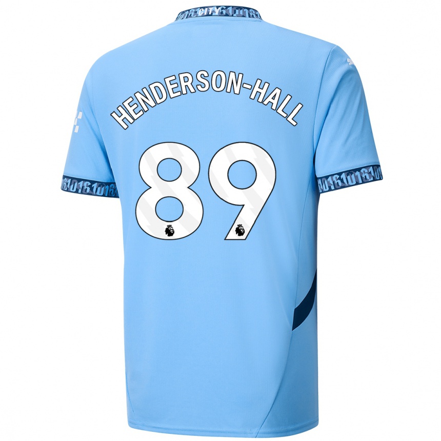 Mujer Fútbol Camiseta Matty Henderson-Hall #89 Azul Marino 1ª Equipación 2024/25