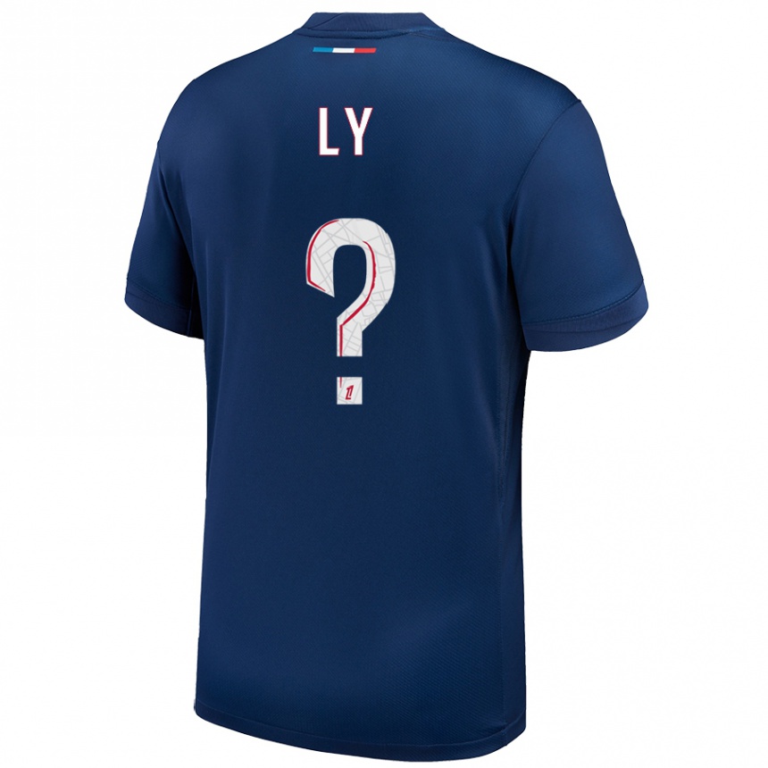 Mujer Fútbol Camiseta Elijah Ly #0 Azul Marino Blanco 1ª Equipación 2024/25