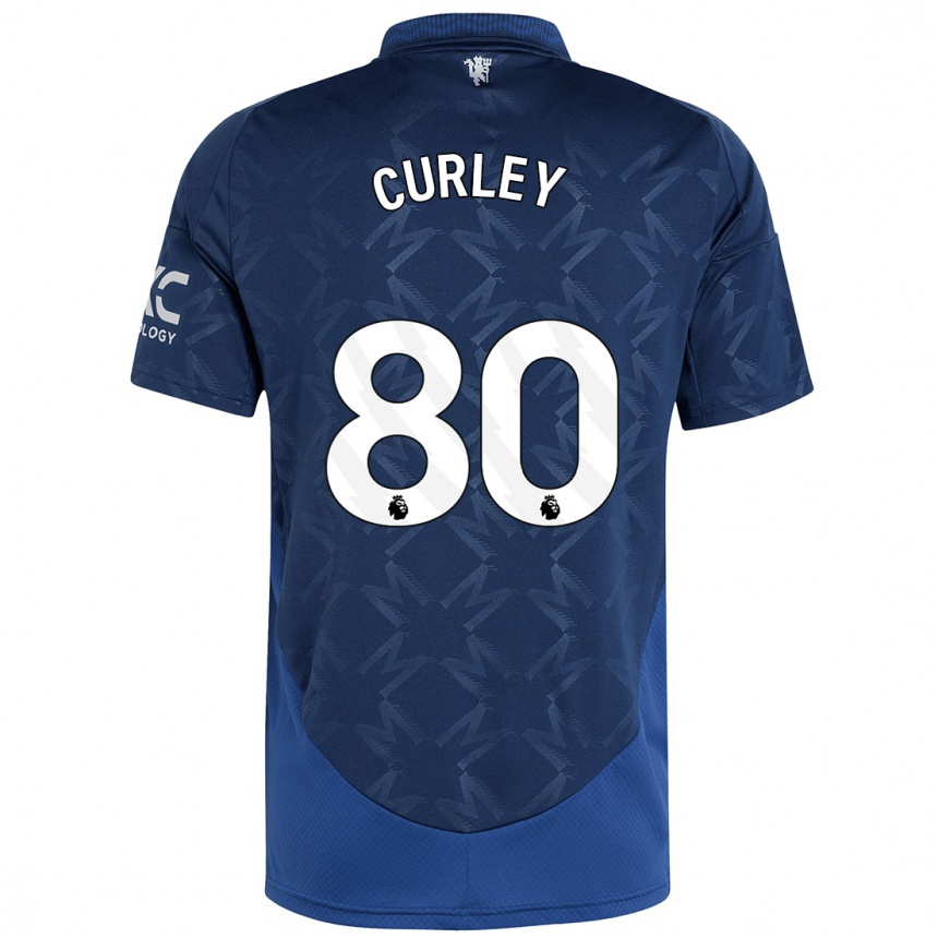 Mujer Fútbol Camiseta Ruben Curley #80 Índigo 2ª Equipación 2024/25