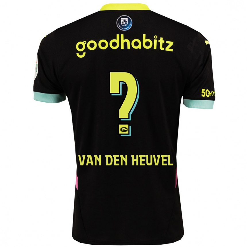 Mujer Fútbol Camiseta Tim Van Den Heuvel #0 Negro Amarillo 2ª Equipación 2024/25