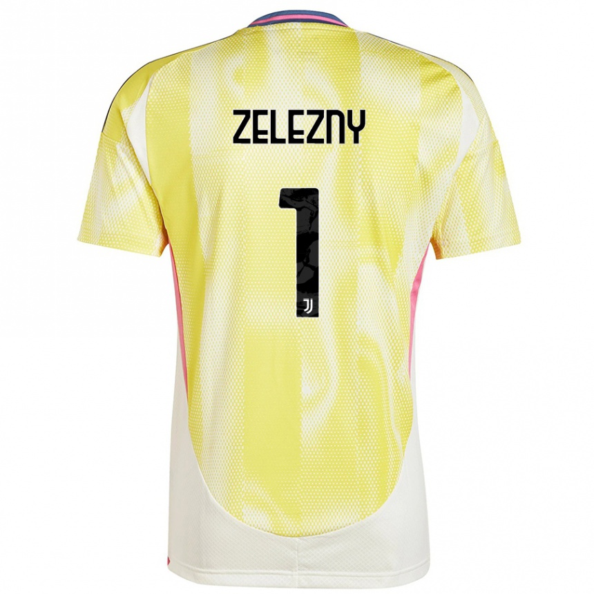 Mujer Fútbol Camiseta Radoslaw Zelezny #1 Amarillo Solar 2ª Equipación 2024/25