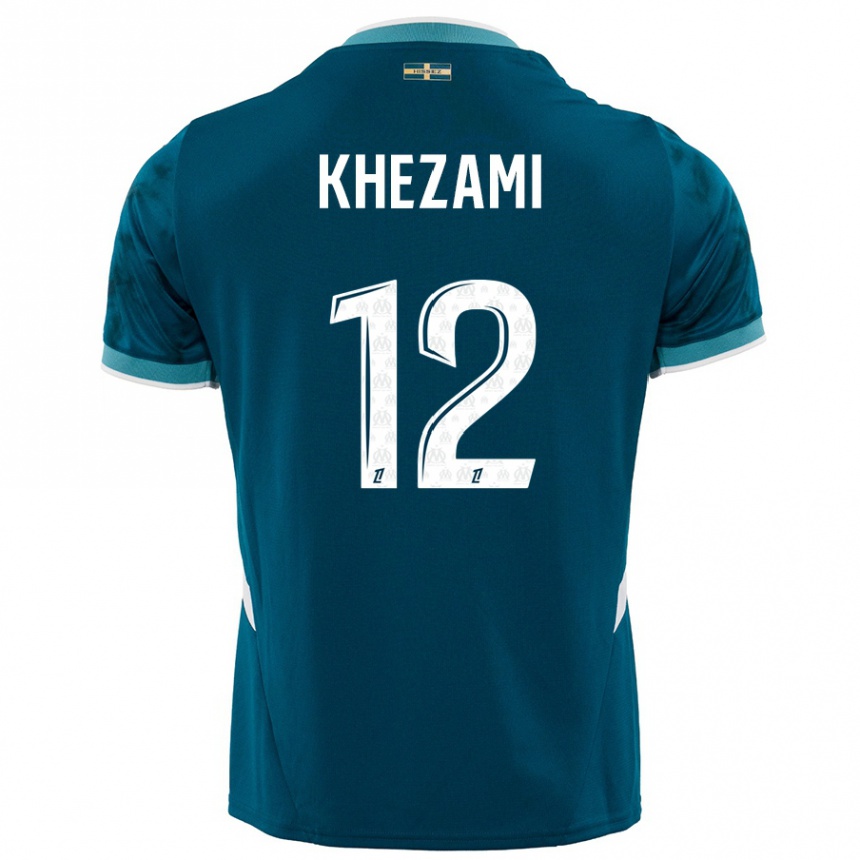 Mujer Fútbol Camiseta Roselène Khezami #12 Azul Turquesa 2ª Equipación 2024/25