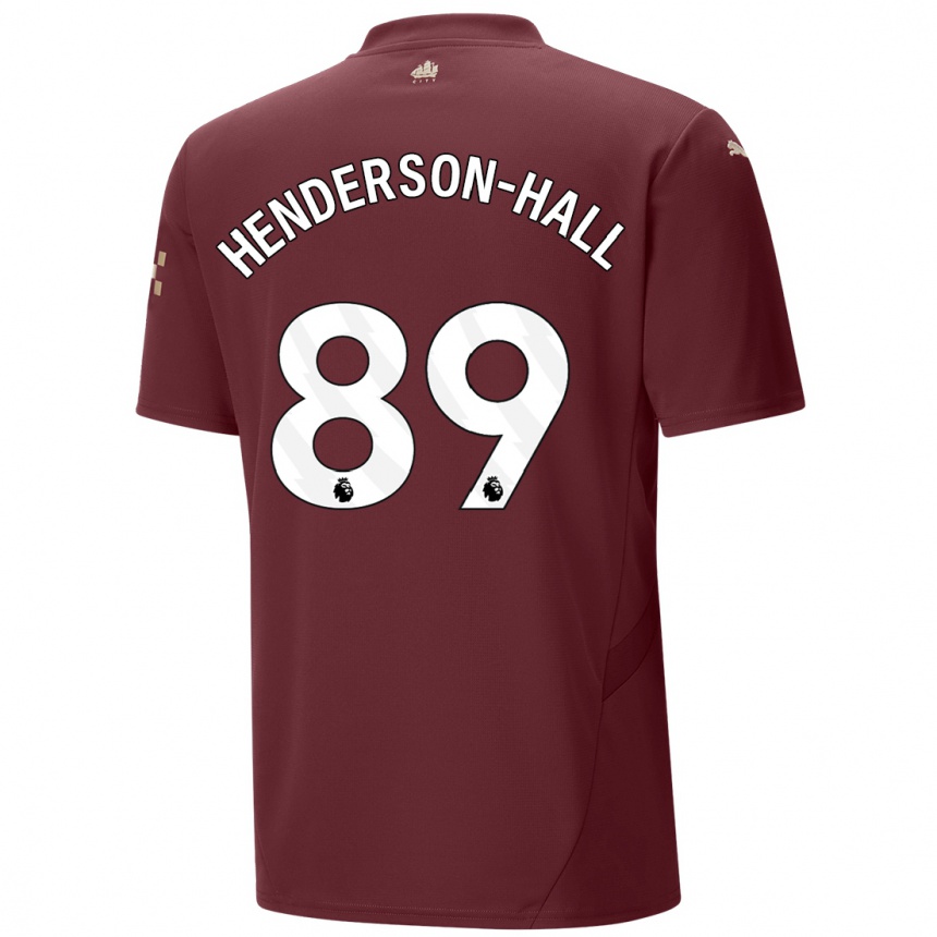 Mujer Fútbol Camiseta Matty Henderson-Hall #89 Granate Equipación Tercera 2024/25