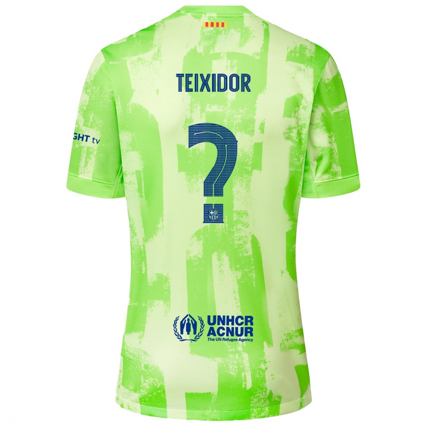 Mujer Fútbol Camiseta Nil Teixidor #0 Lima Equipación Tercera 2024/25