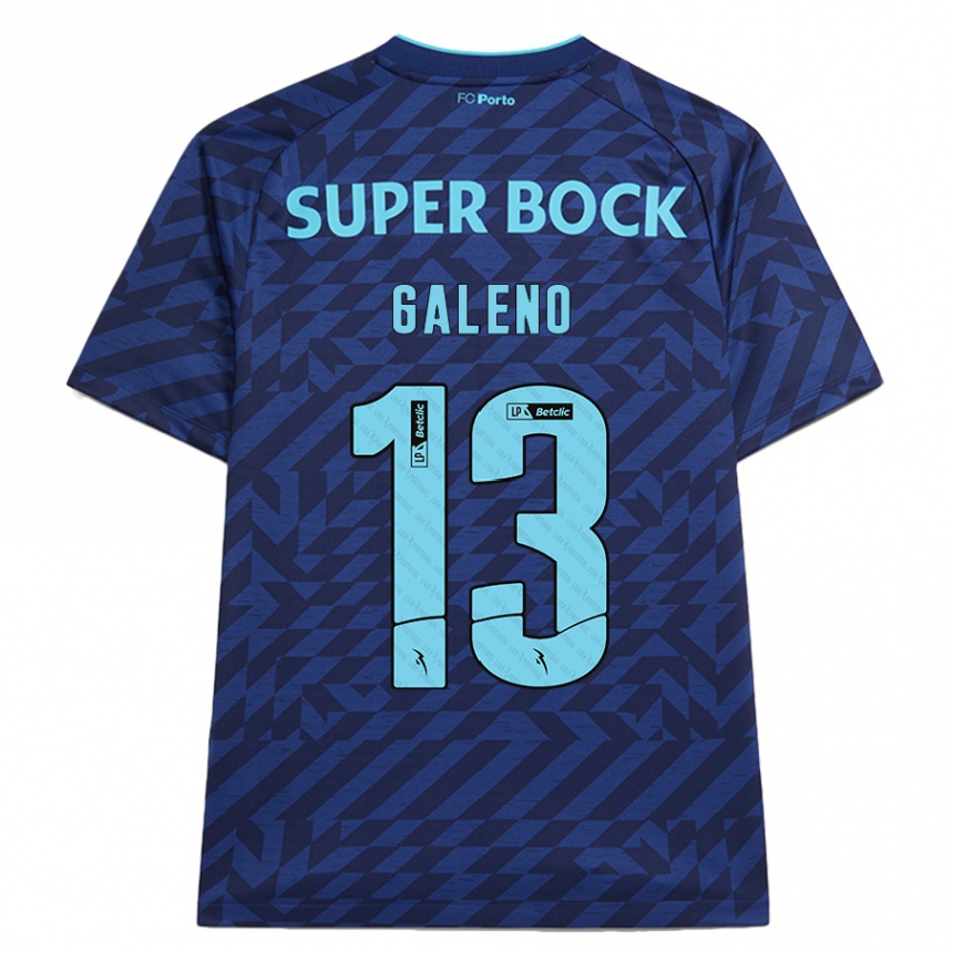 Mujer Fútbol Camiseta Galeno #13 Azul Marino Equipación Tercera 2024/25