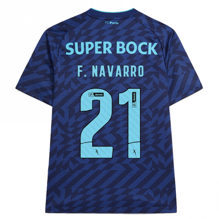 Mujer Fútbol Camiseta Fran Navarro #21 Azul Marino Equipación Tercera 2024/25