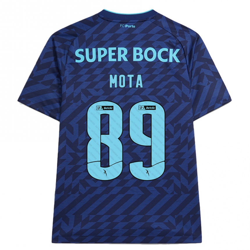 Mujer Fútbol Camiseta Luís Mota #89 Azul Marino Equipación Tercera 2024/25