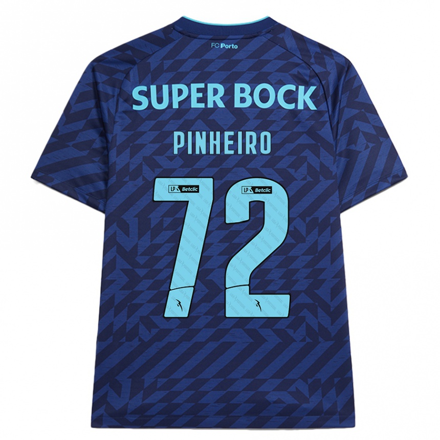 Mujer Fútbol Camiseta Rodrigo Pinheiro #72 Azul Marino Equipación Tercera 2024/25