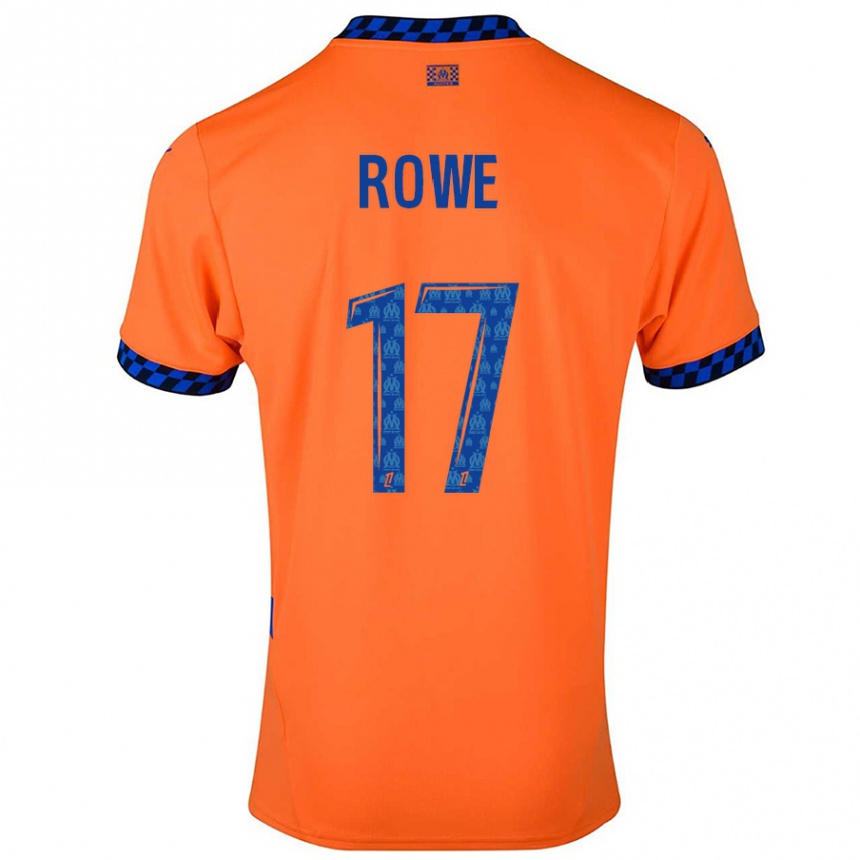 Mujer Fútbol Camiseta Jonathan Rowe #17 Naranja Azul Oscuro Equipación Tercera 2024/25