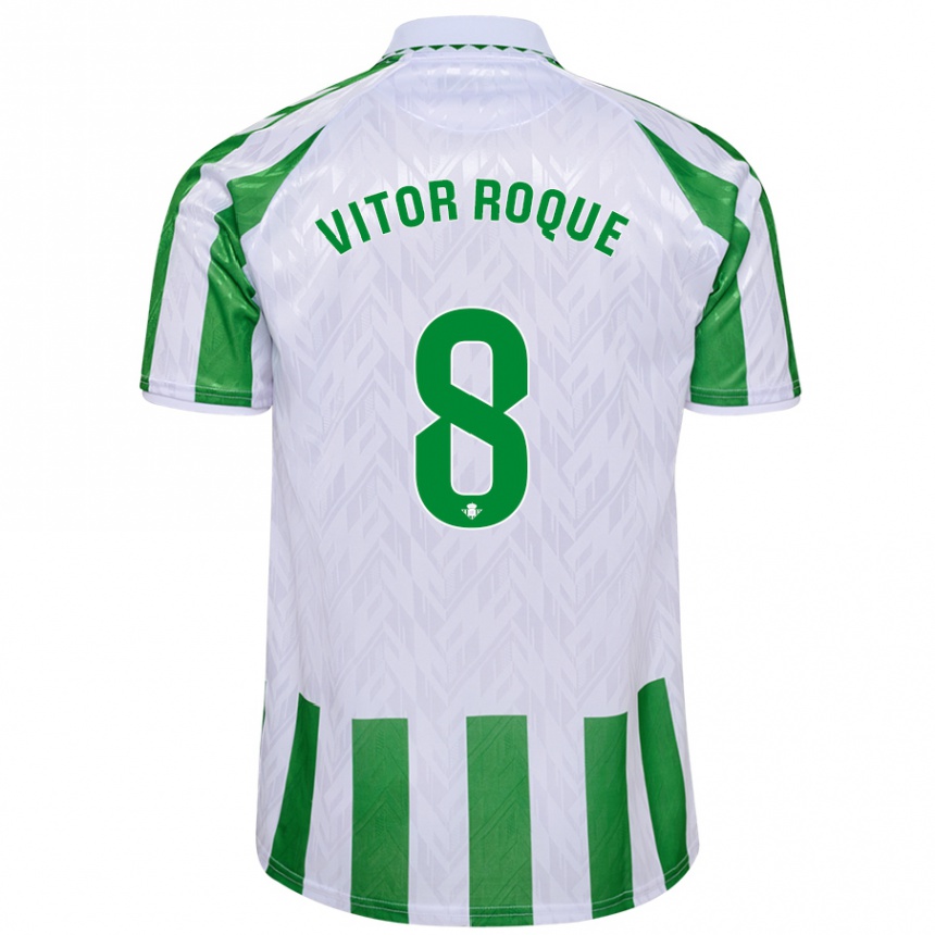 Niño Fútbol Camiseta Vitor Roque #8 Azul Rojo 1ª Equipación 2024/25