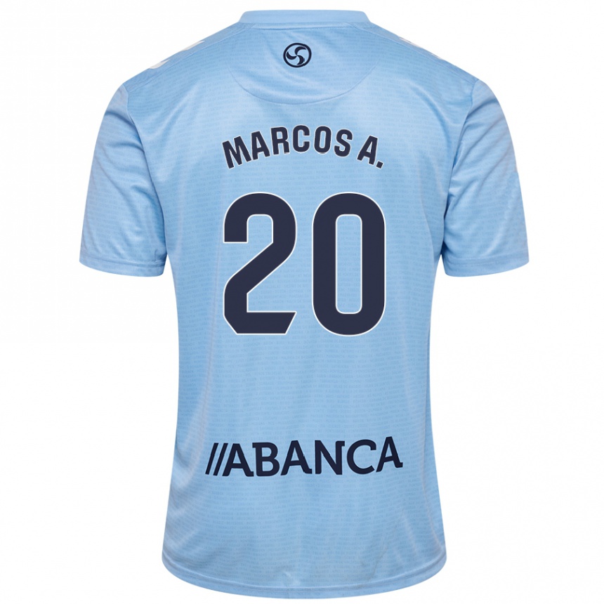 Niño Fútbol Camiseta Marcos Alonso #20 Azul Rojo 1ª Equipación 2024/25